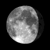 Moon phase 5 : waning gibbous