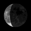 Moon phase 7 : waning crescent