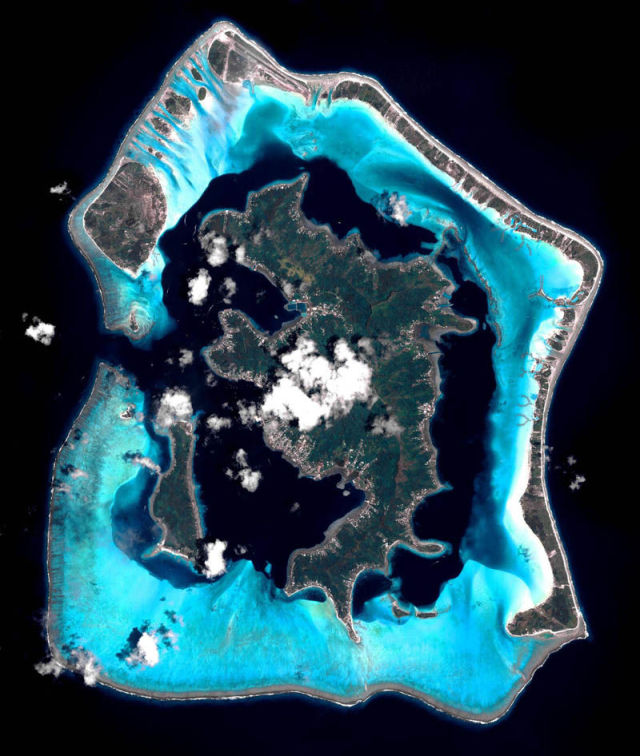 Image 16 -- Bora Bora from space